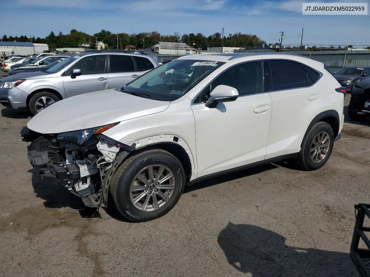 LEXUS NX 2021, VIN JTJDARDZXM5022959