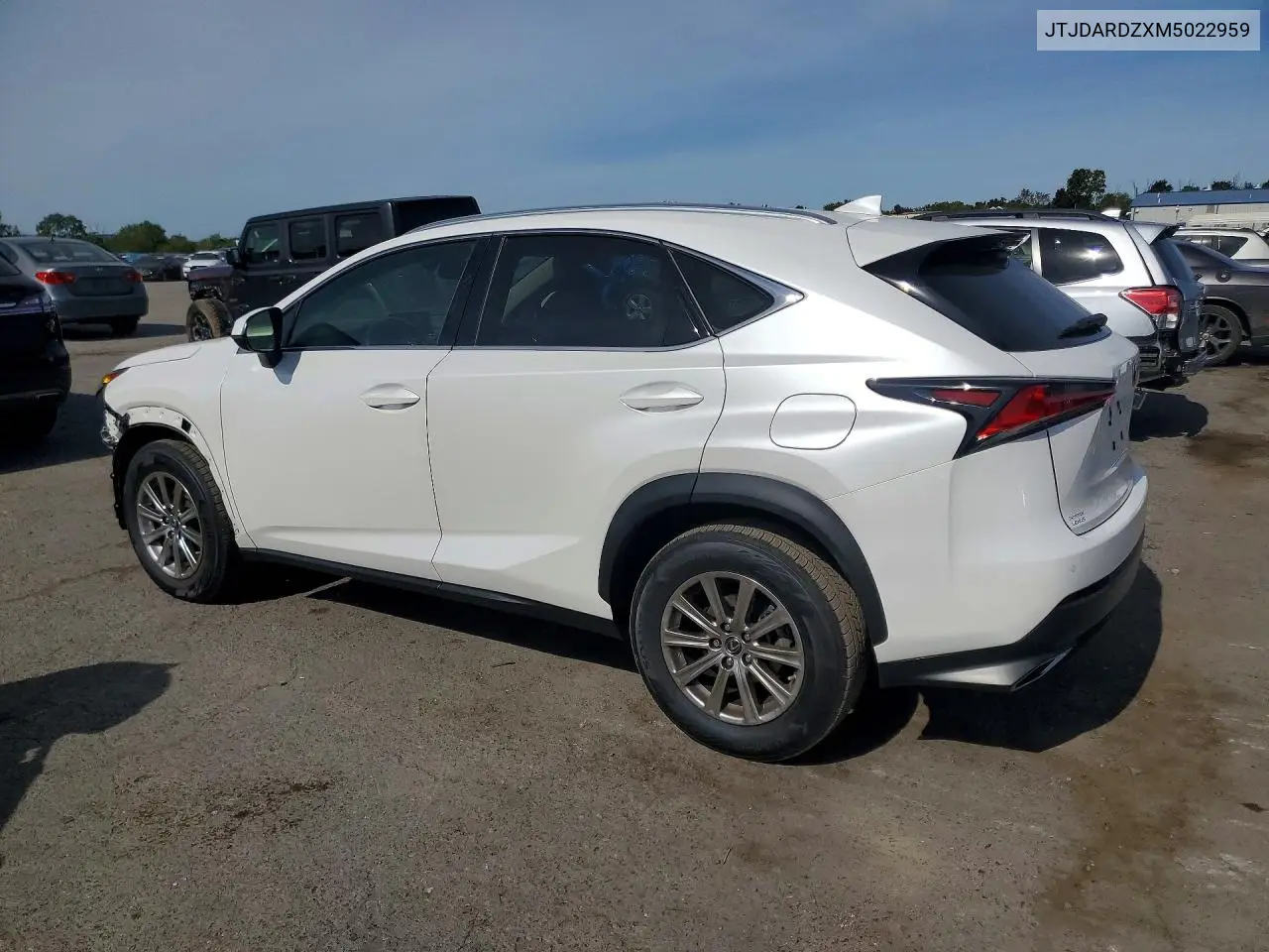 2021 LEXUS NX VIN JTJDARDZXM5022959 — фото 2