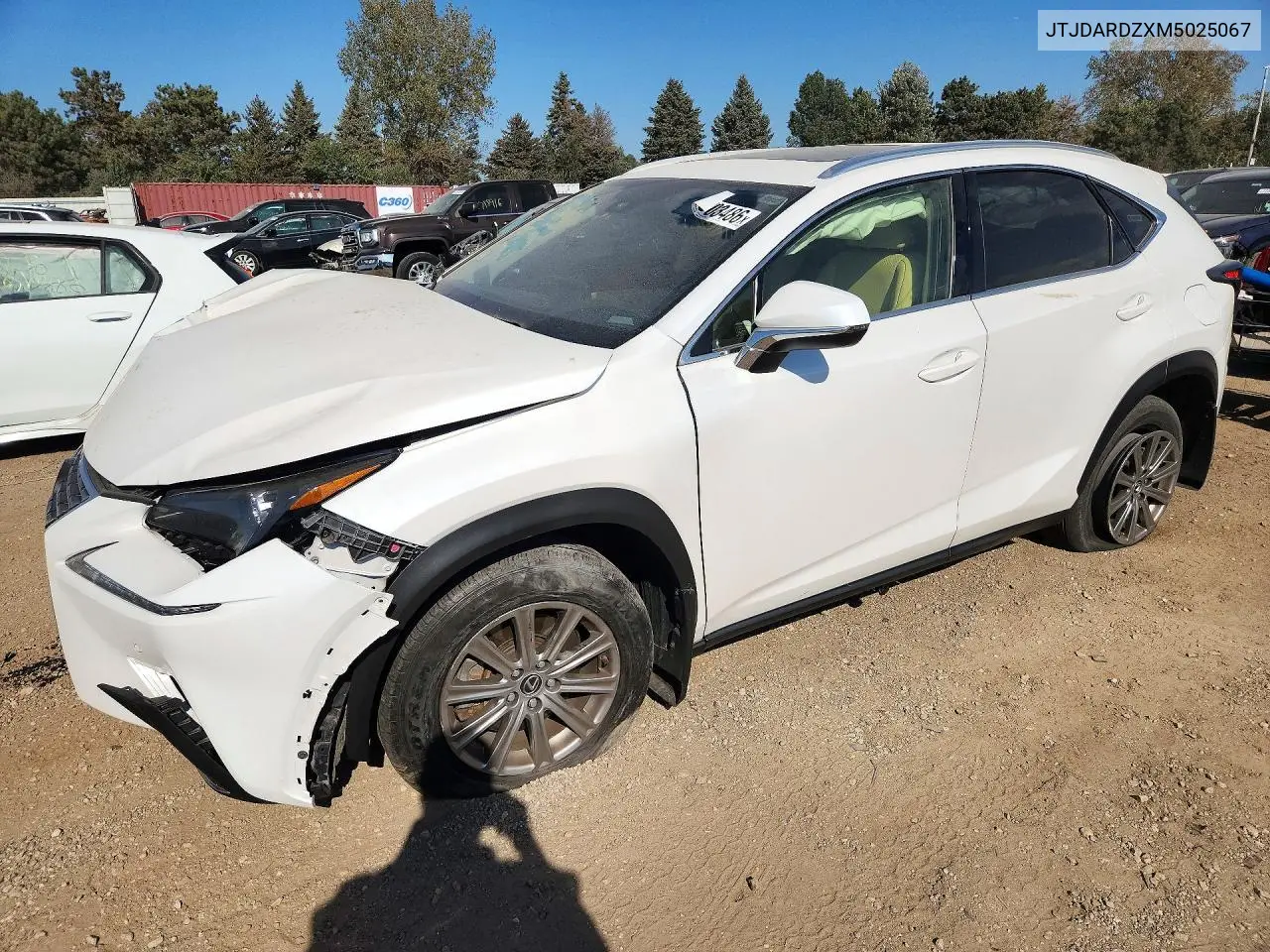 LEXUS NX 2021, VIN JTJDARDZXM5025067