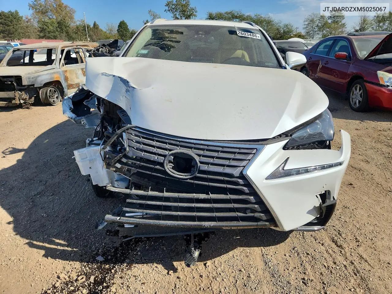 2021 LEXUS NX VIN JTJDARDZXM5025067 — фото 5