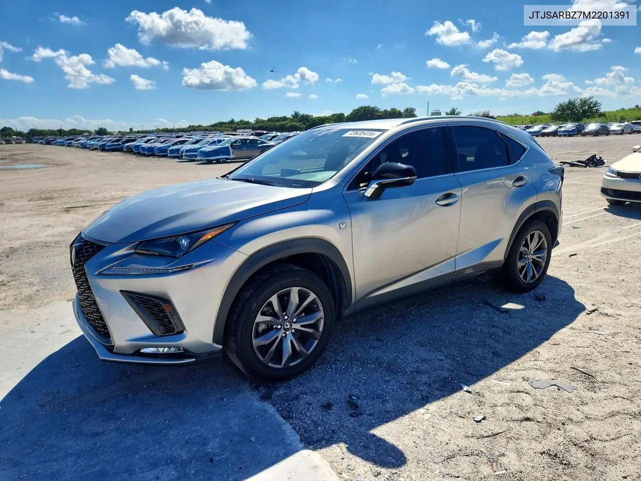 LEXUS NX 2021, VIN JTJSARBZ7M2201391