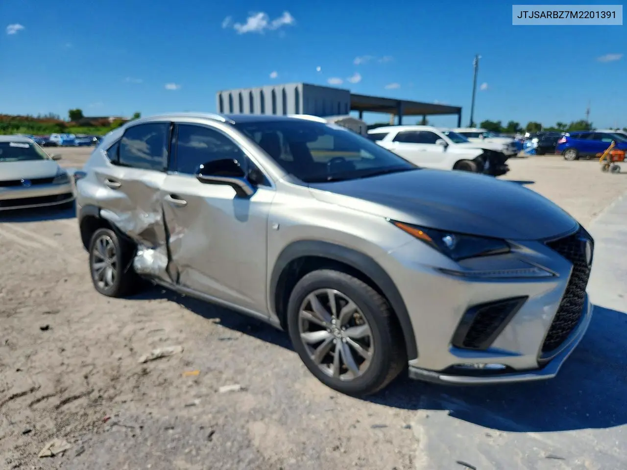 2021 LEXUS NX VIN JTJSARBZ7M2201391 — фото 4