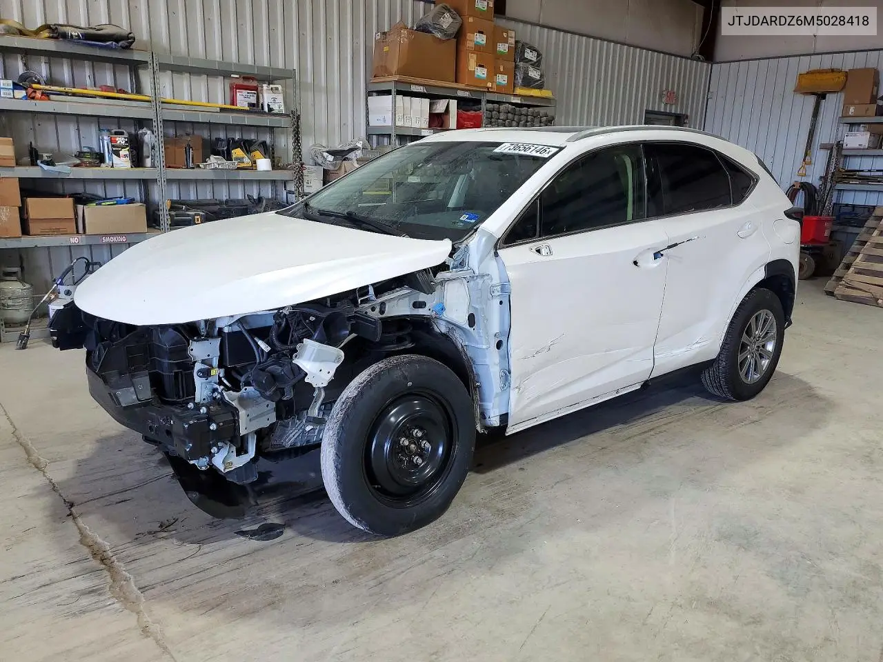LEXUS NX 2021, VIN JTJDARDZ6M5028418