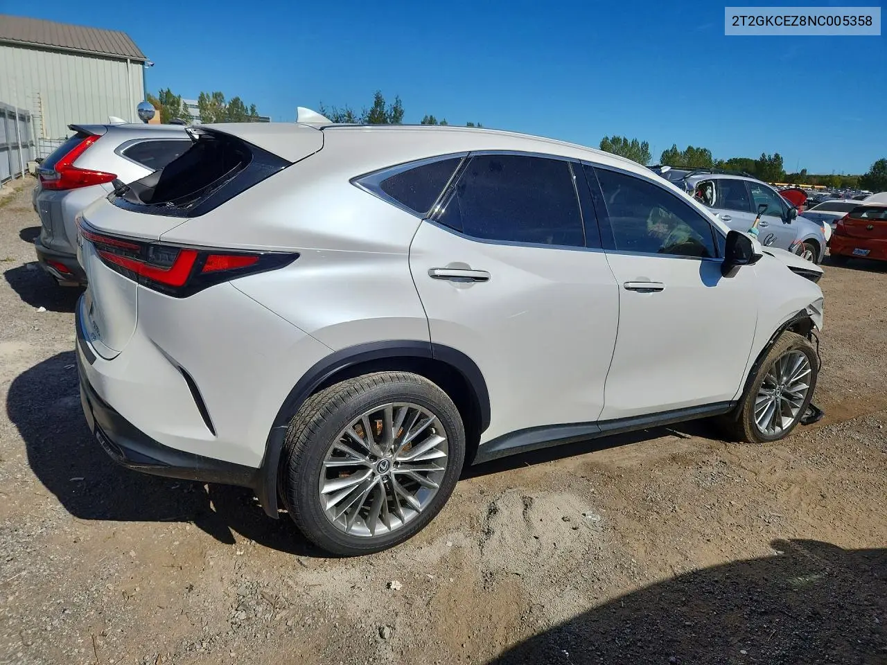 2022 LEXUS NX VIN 2T2GKCEZ8NC005358 — фото 3