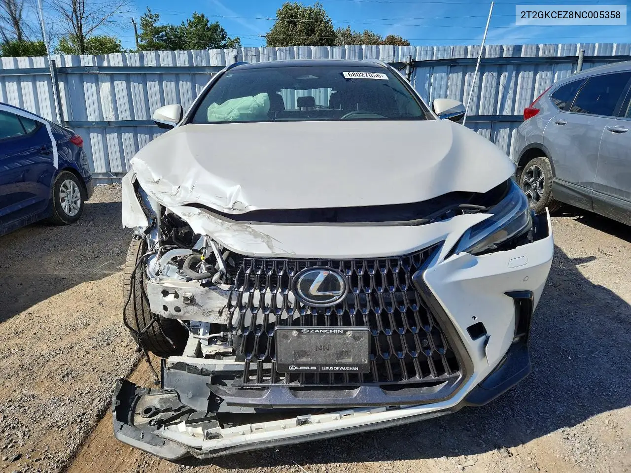 2022 LEXUS NX VIN 2T2GKCEZ8NC005358 — фото 5