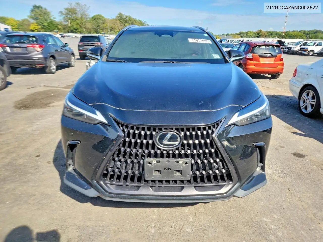 2022 LEXUS NX VIN 2T2GDCAZ6NC002622 — фото 5