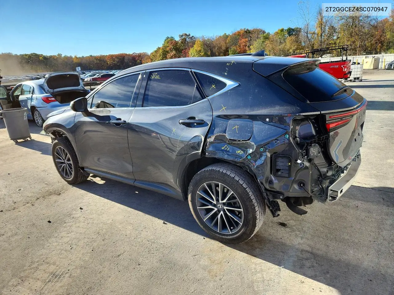 2025 LEXUS NX VIN 2T2GGCEZ4SC070947 — фото 2