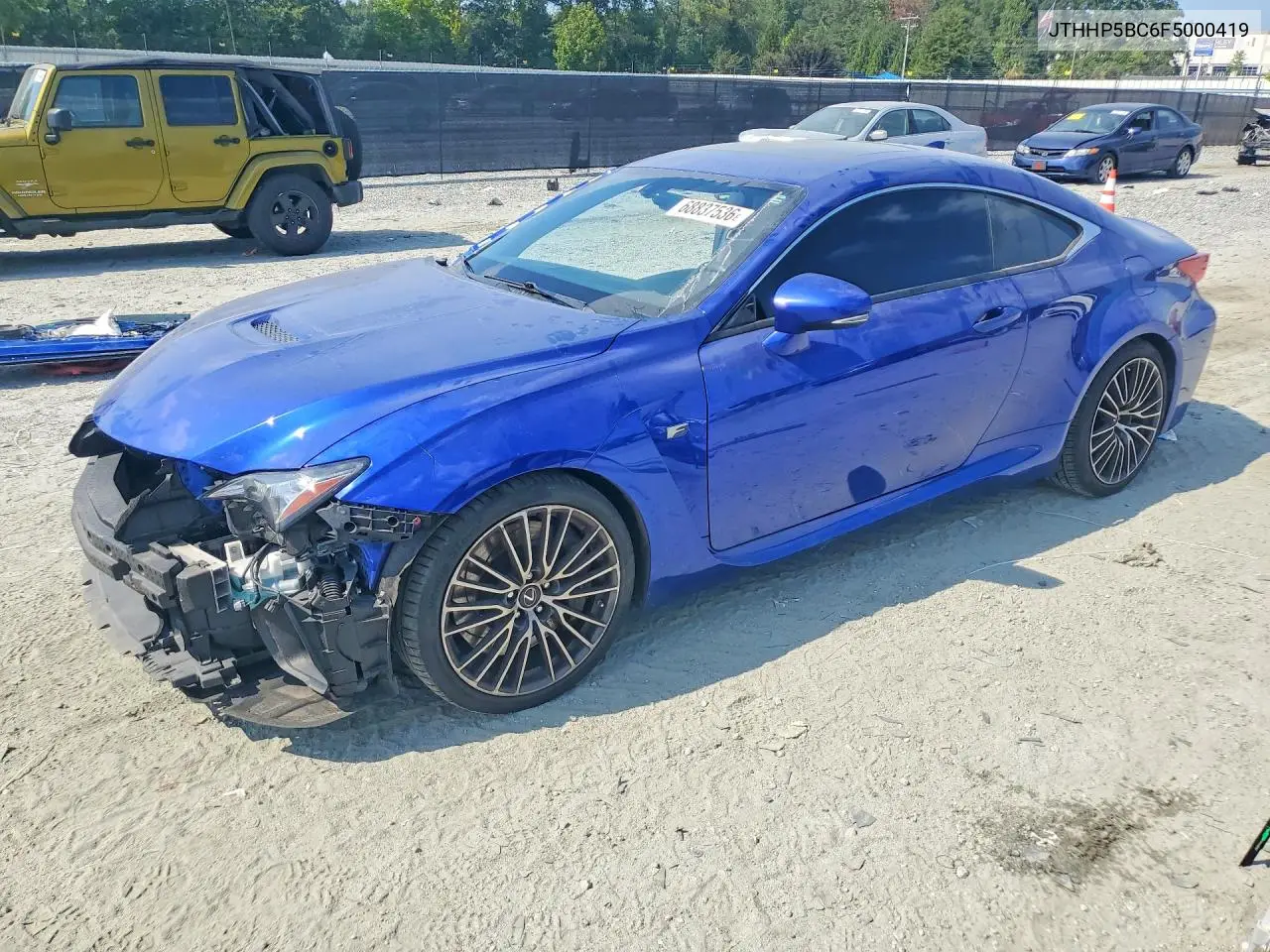 LEXUS RC F 2015, VIN JTHHP5BC6F5000419