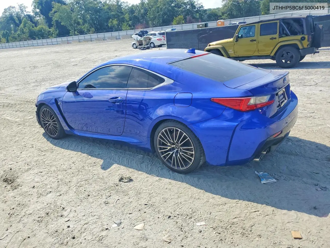 2015 LEXUS RC F VIN JTHHP5BC6F5000419 — фото 2