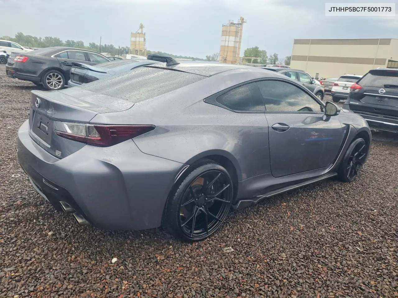 2015 LEXUS RC F VIN JTHHP5BC7F5001773 — фото 3