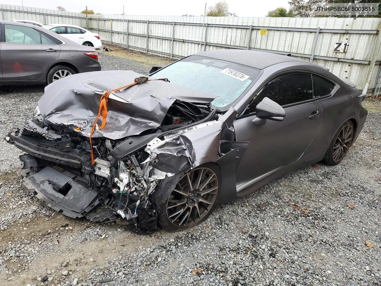 LEXUS RC F 2015, VIN JTHHP5BC6F5003515