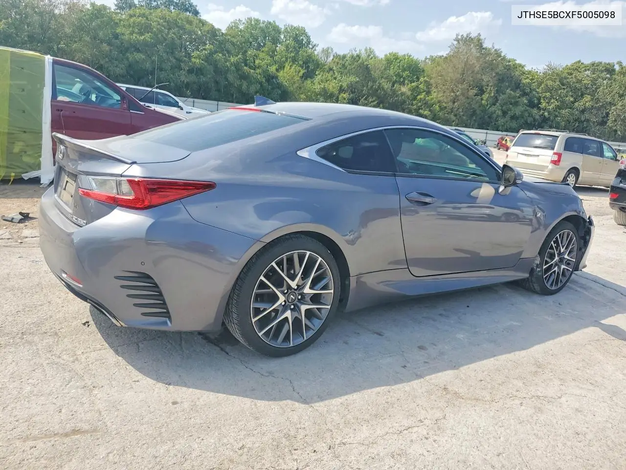 2015 LEXUS RC VIN JTHSE5BCXF5005098 — фото 3