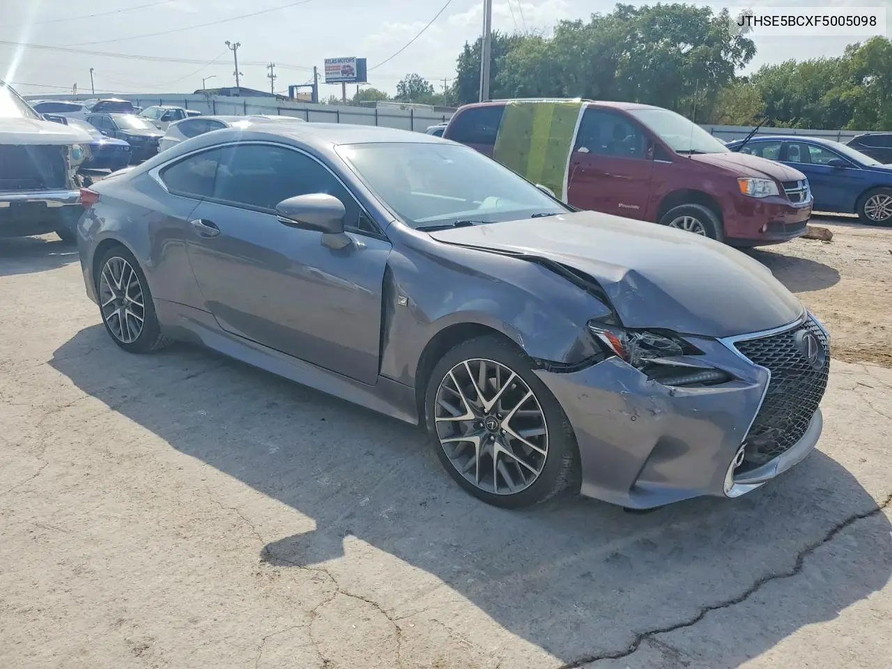 2015 LEXUS RC VIN JTHSE5BCXF5005098 — фото 4