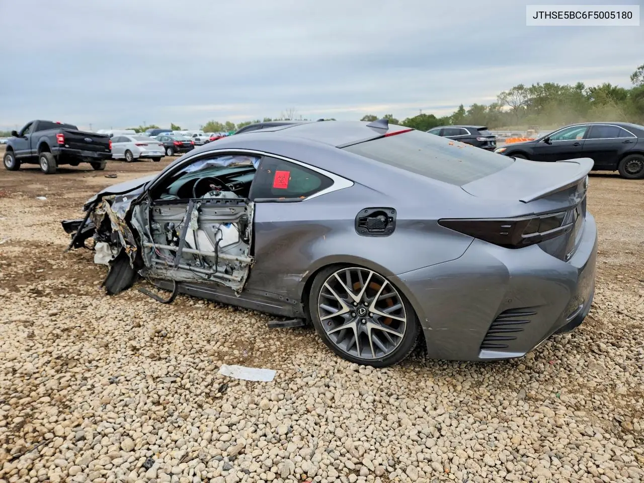 2015 LEXUS RC VIN JTHSE5BC6F5005180 — фото 2
