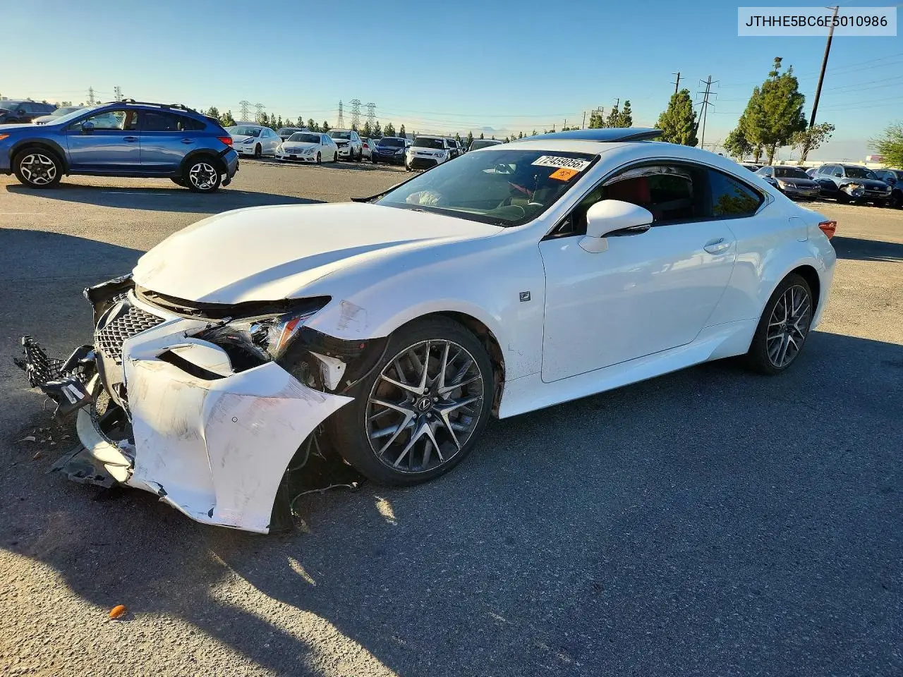 LEXUS RC 2015, VIN JTHHE5BC6F5010986