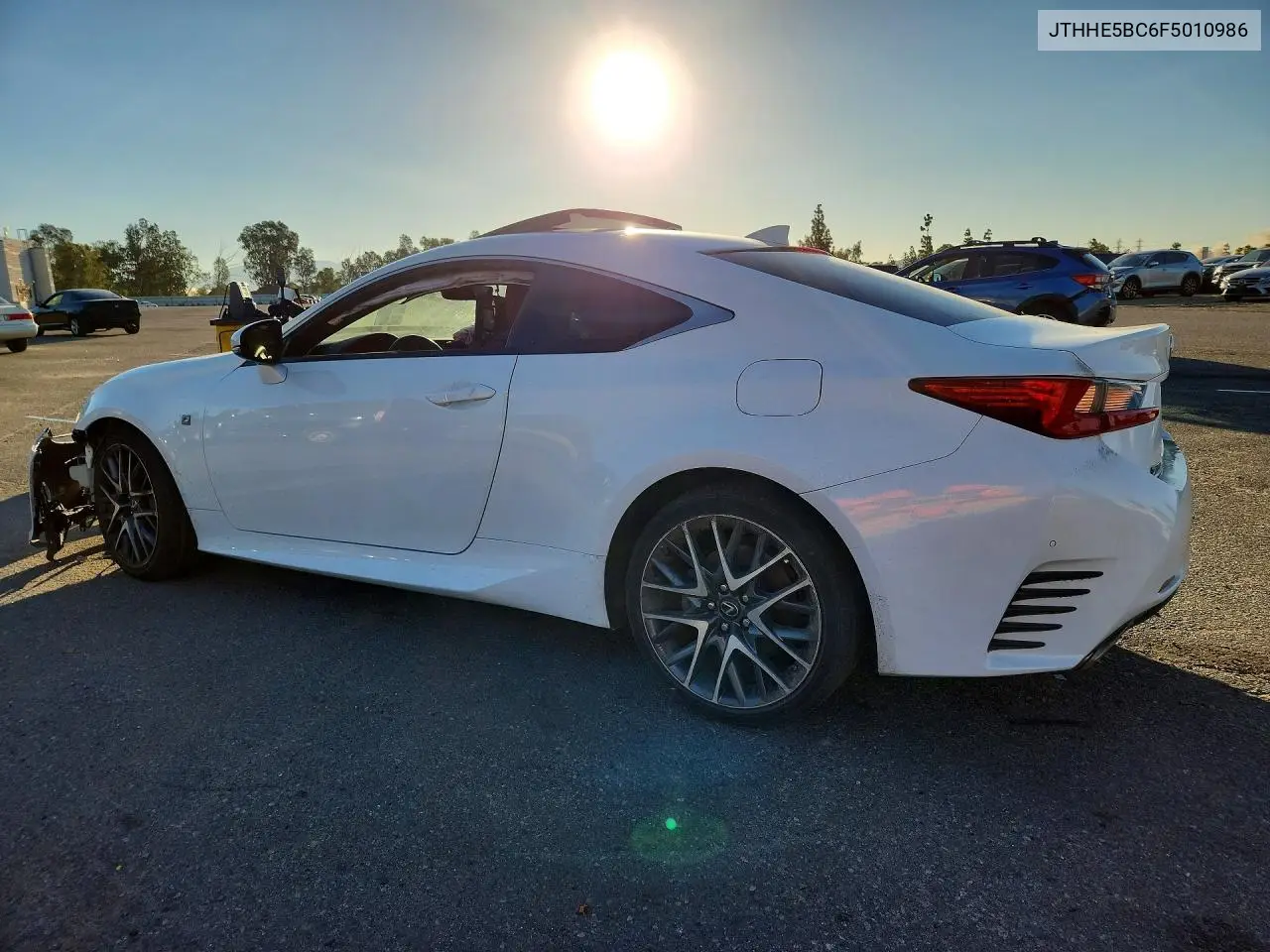 2015 LEXUS RC VIN JTHHE5BC6F5010986 — фото 2