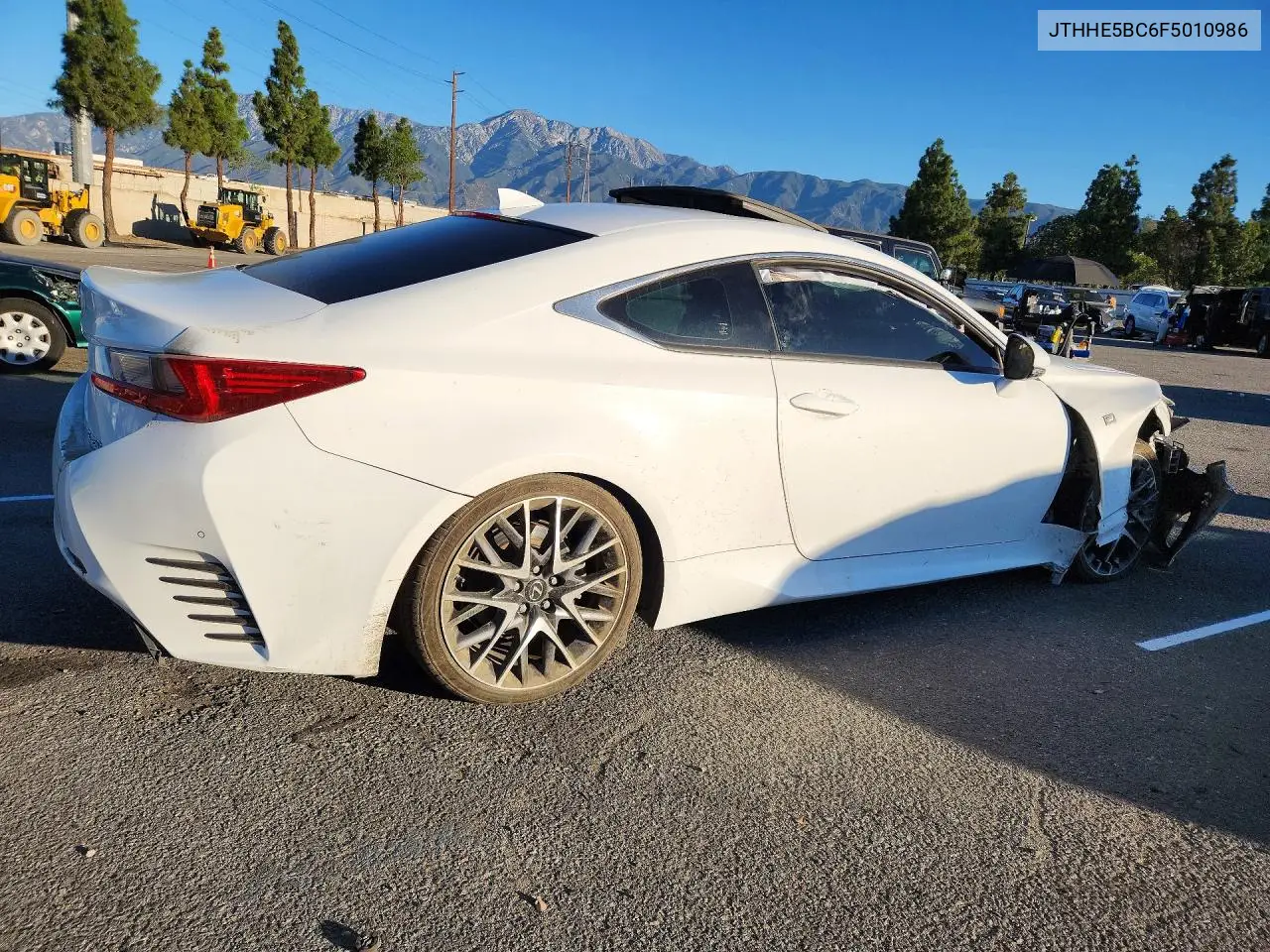 2015 LEXUS RC VIN JTHHE5BC6F5010986 — фото 3