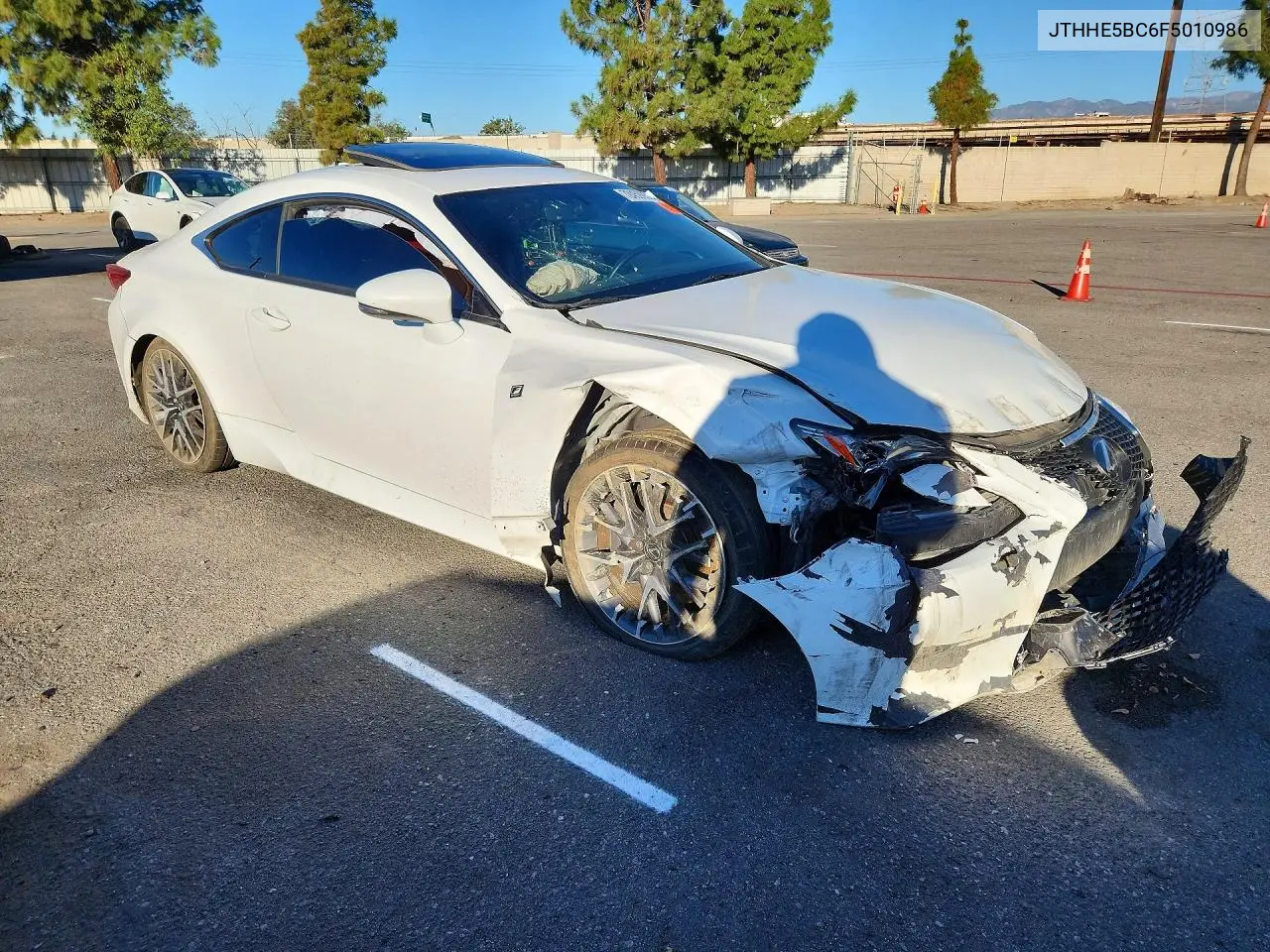 2015 LEXUS RC VIN JTHHE5BC6F5010986 — фото 4