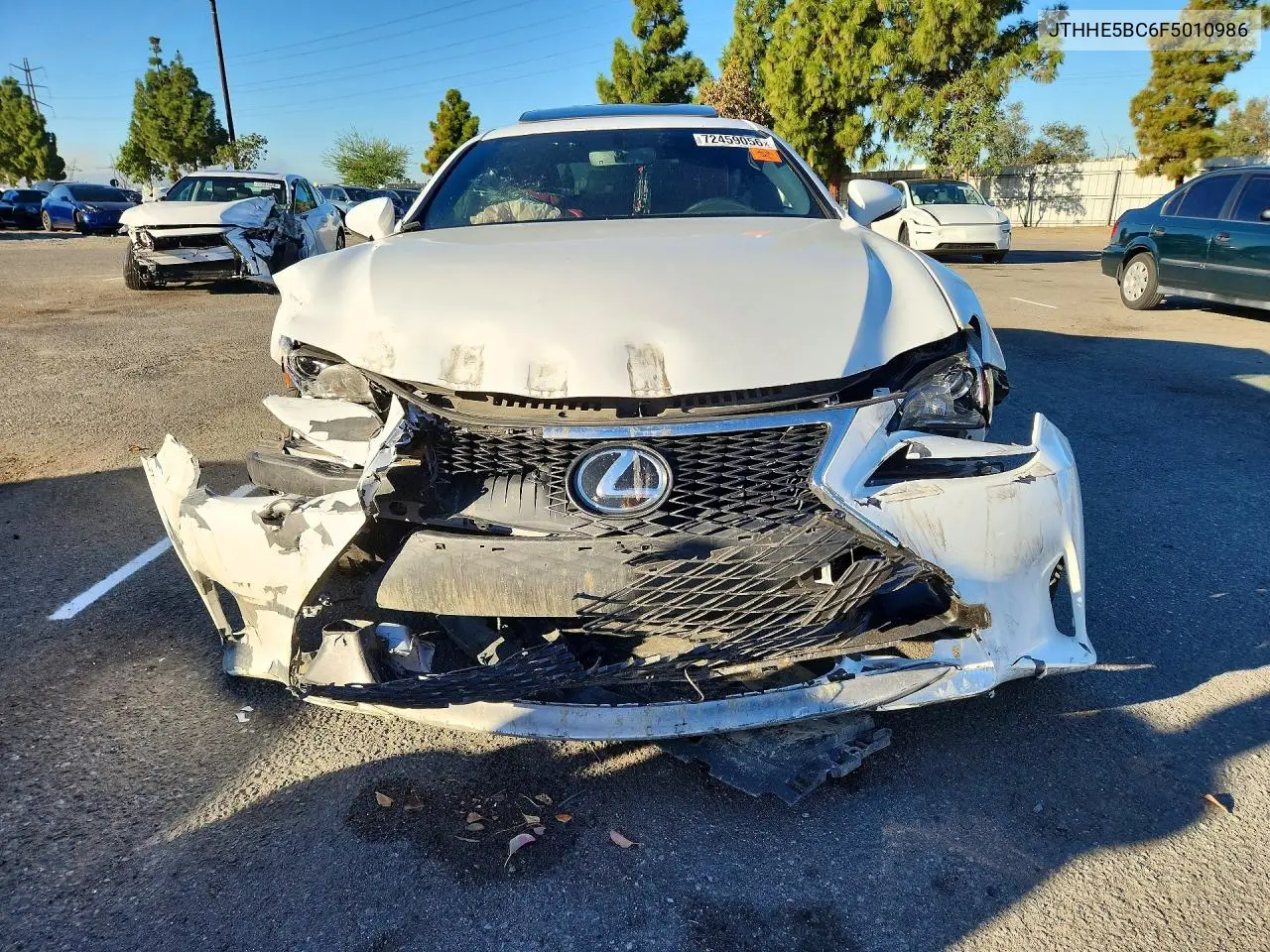 2015 LEXUS RC VIN JTHHE5BC6F5010986 — фото 5