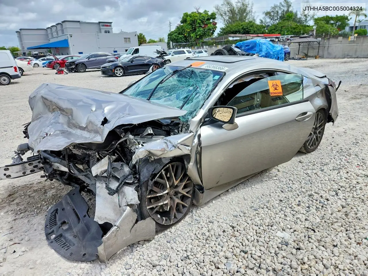 LEXUS RC 2016, VIN JTHHA5BC0G5004324