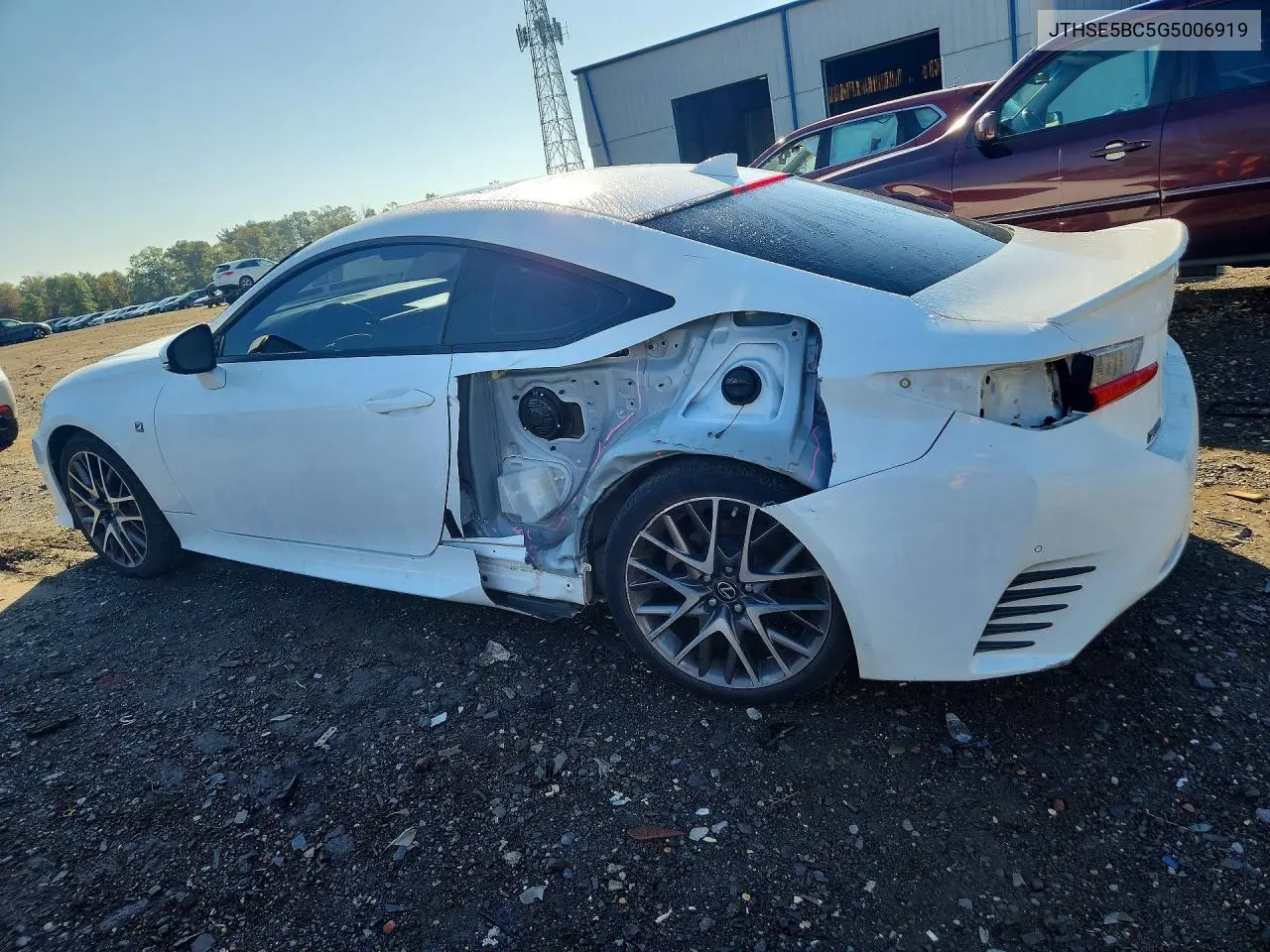 2016 LEXUS RC VIN JTHSE5BC5G5006919 — фото 2