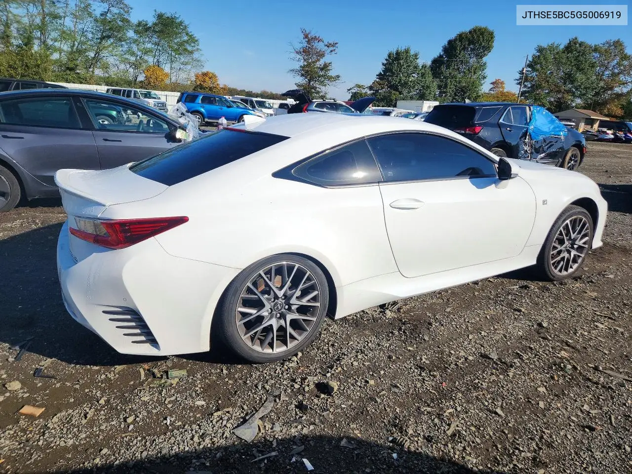 2016 LEXUS RC VIN JTHSE5BC5G5006919 — фото 3