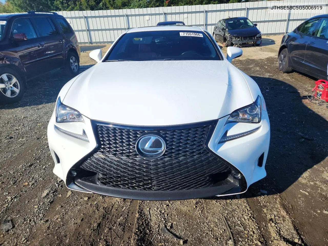 2016 LEXUS RC VIN JTHSE5BC5G5006919 — фото 5