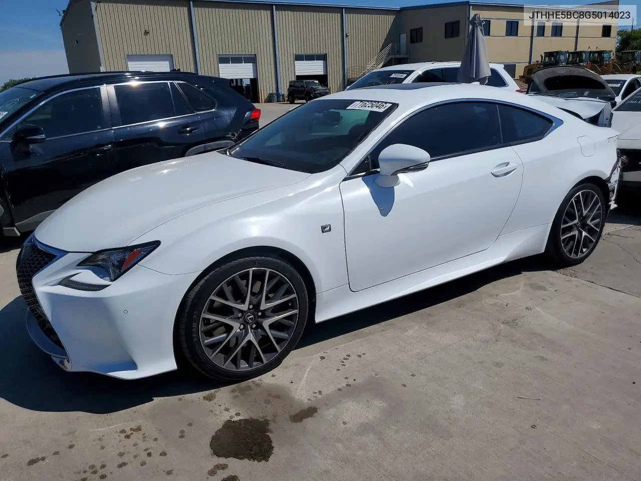 LEXUS RC 2016, VIN JTHHE5BC8G5014023
