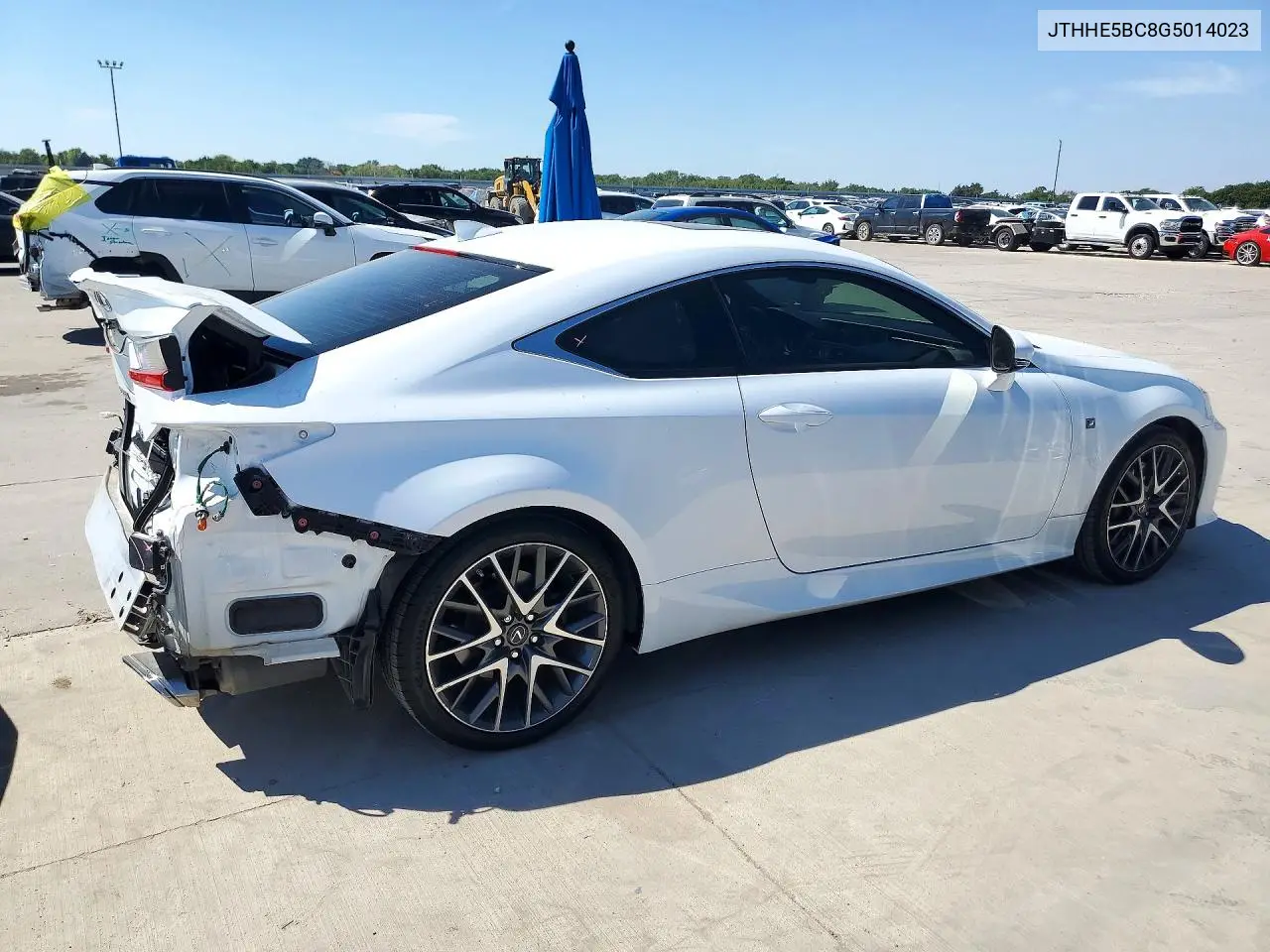 2016 LEXUS RC VIN JTHHE5BC8G5014023 — фото 3