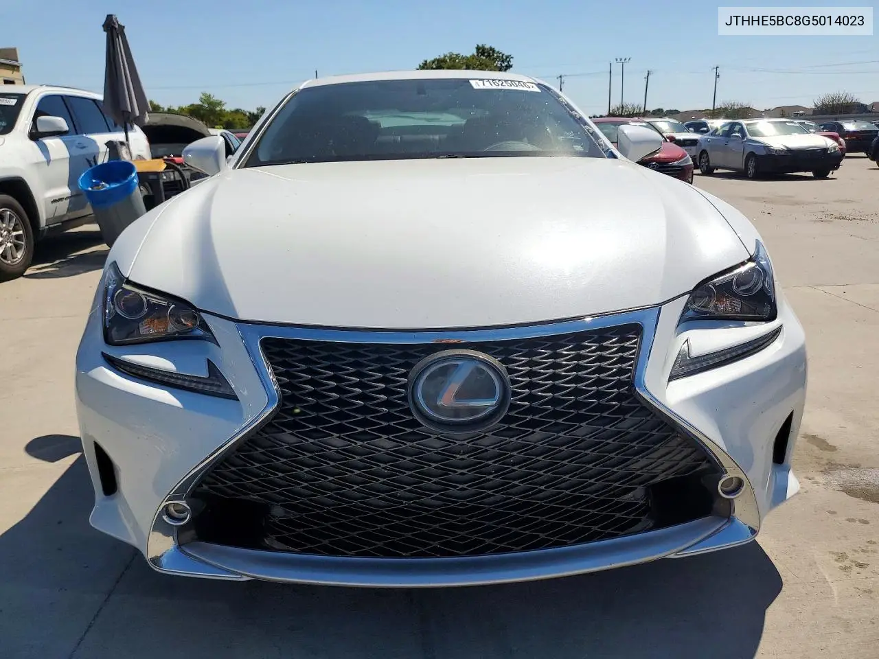 2016 LEXUS RC VIN JTHHE5BC8G5014023 — фото 5