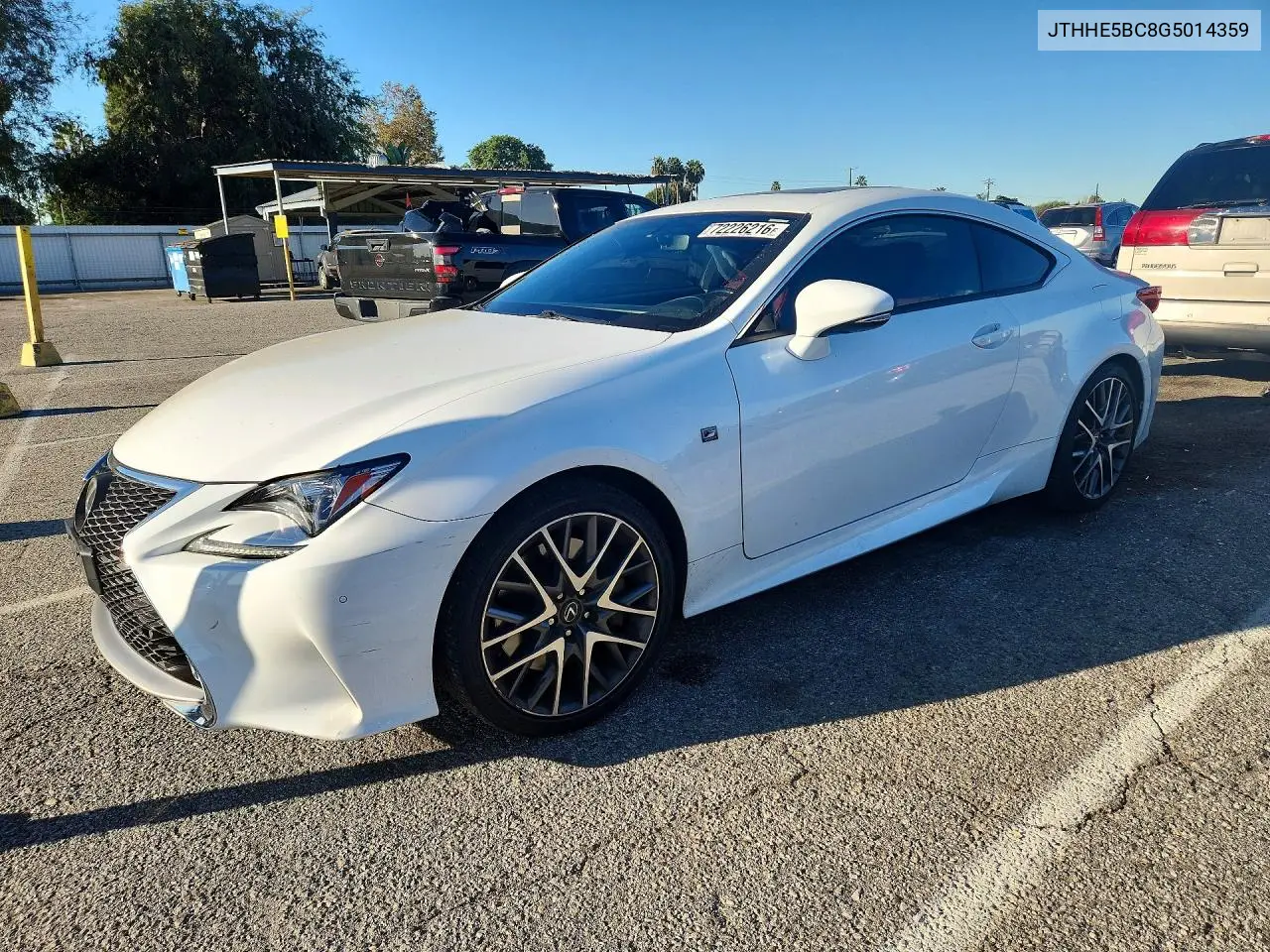 LEXUS RC 2016, VIN JTHHE5BC8G5014359