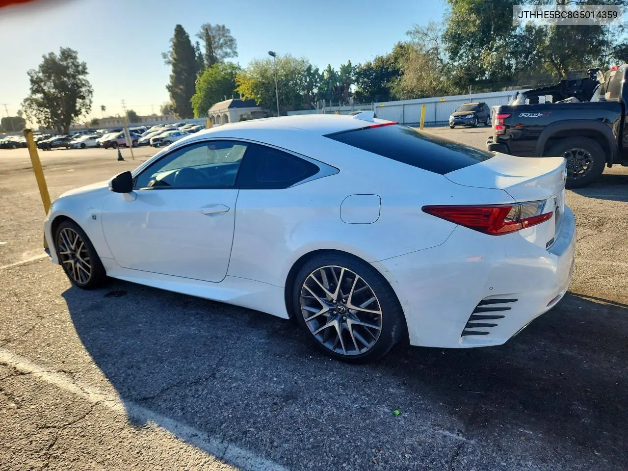 2016 LEXUS RC VIN JTHHE5BC8G5014359 — фото 2