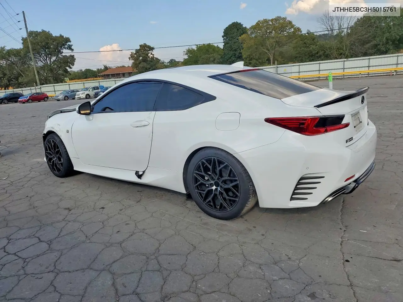 2017 LEXUS RC VIN JTHHE5BC3H5015761 — фото 2