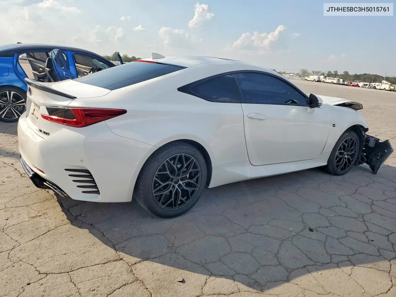 2017 LEXUS RC VIN JTHHE5BC3H5015761 — фото 3