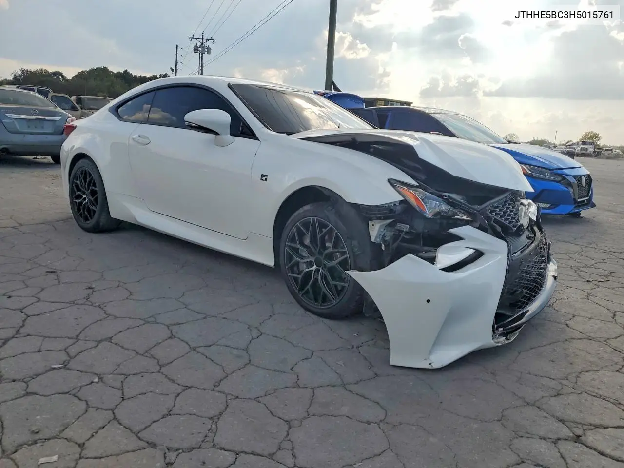 2017 LEXUS RC VIN JTHHE5BC3H5015761 — фото 4