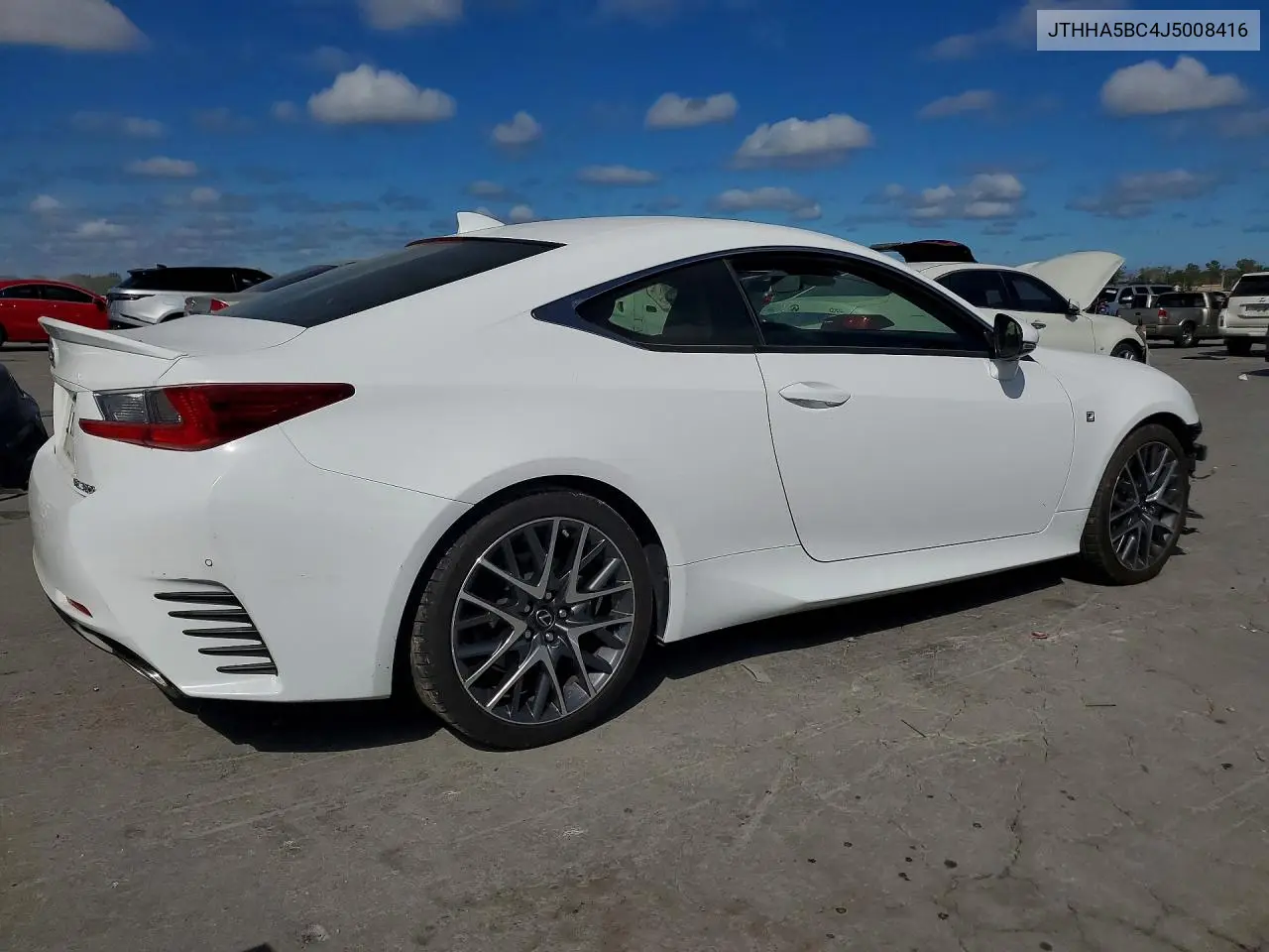 2018 LEXUS RC VIN JTHHA5BC4J5008416 — фото 3