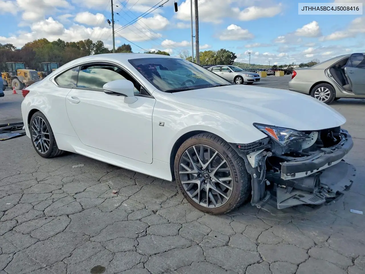 2018 LEXUS RC VIN JTHHA5BC4J5008416 — фото 4