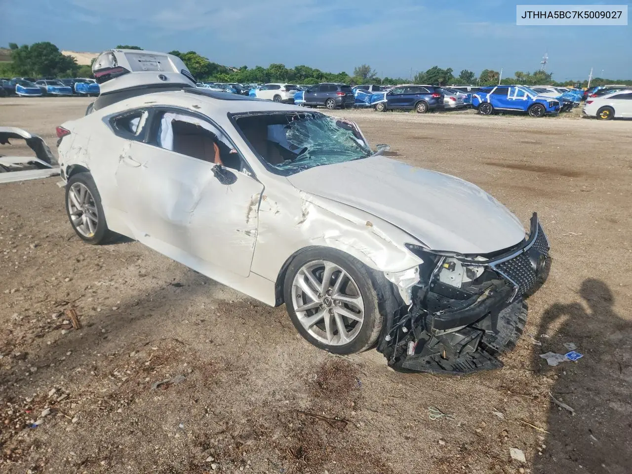 2019 LEXUS RC VIN JTHHA5BC7K5009027 — фото 4