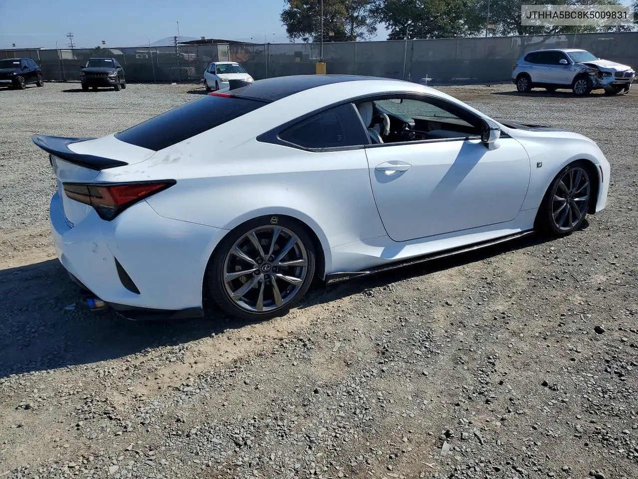 2019 LEXUS RC VIN JTHHA5BC8K5009831 — фото 3
