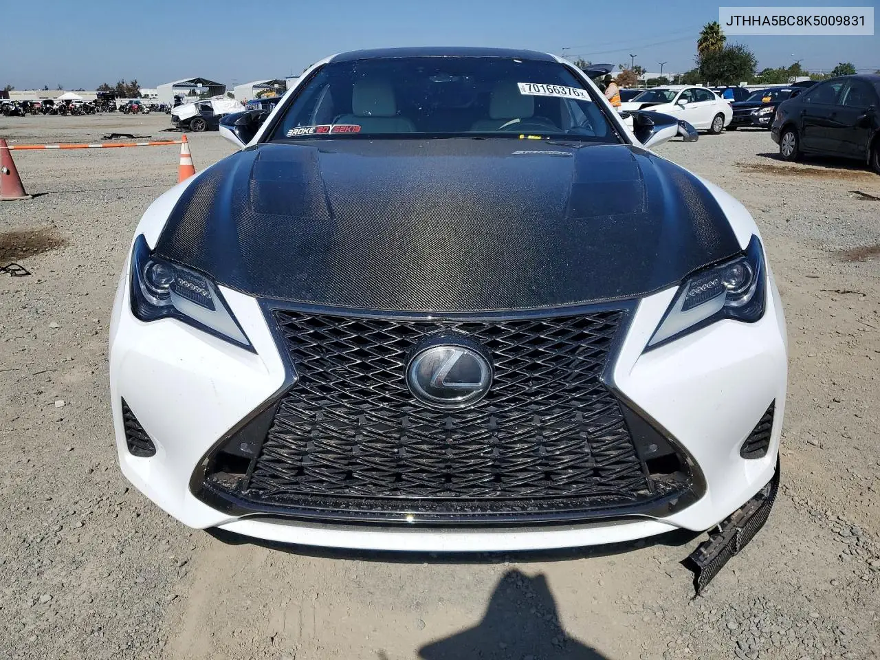 2019 LEXUS RC VIN JTHHA5BC8K5009831 — фото 5