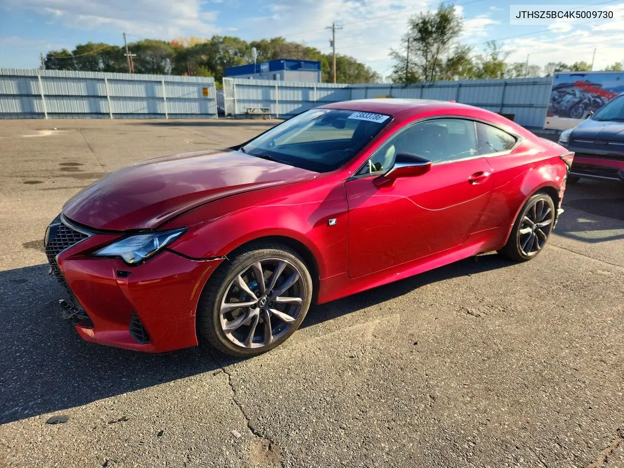 LEXUS RC 2019, VIN JTHSZ5BC4K5009730