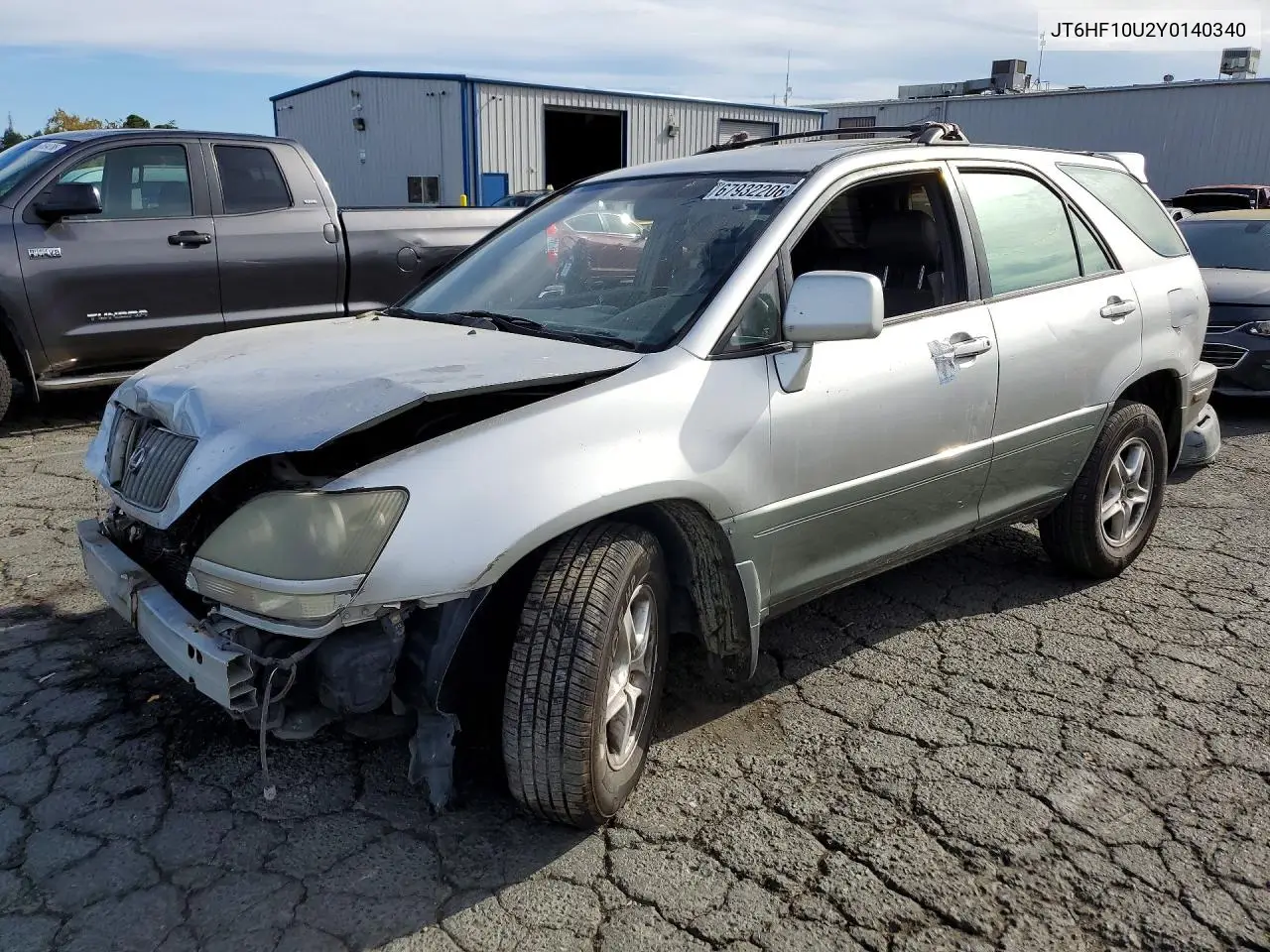 LEXUS RX 2000, VIN JT6HF10U2Y0140340