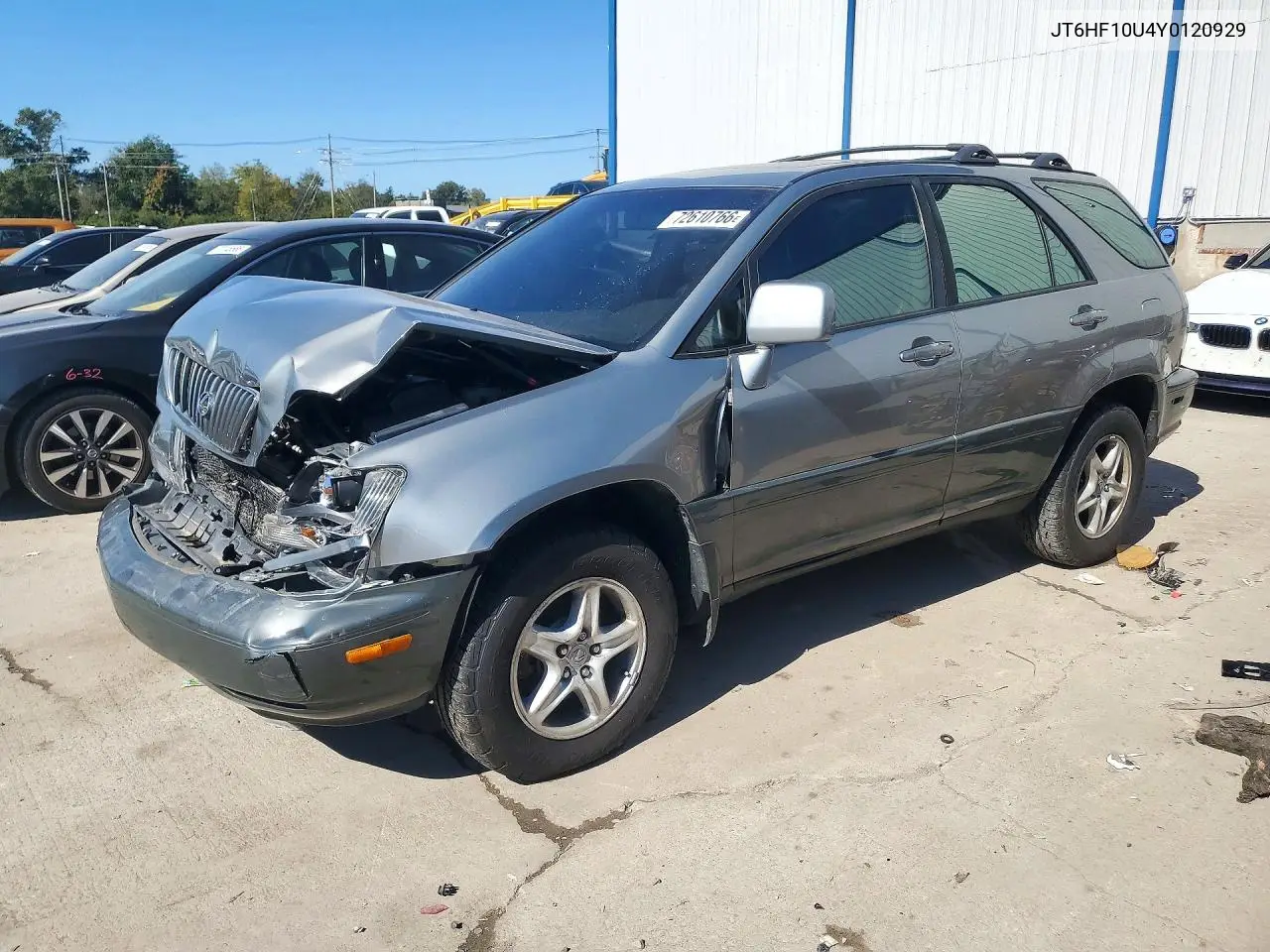 LEXUS RX 2000, VIN JT6HF10U4Y0120929