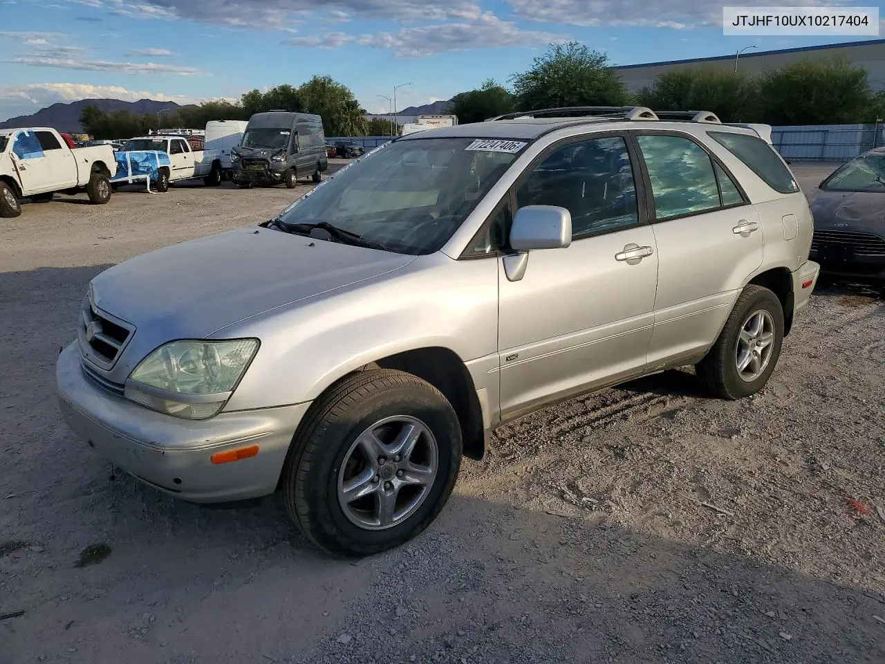 LEXUS RX 2001, VIN JTJHF10UX10217404