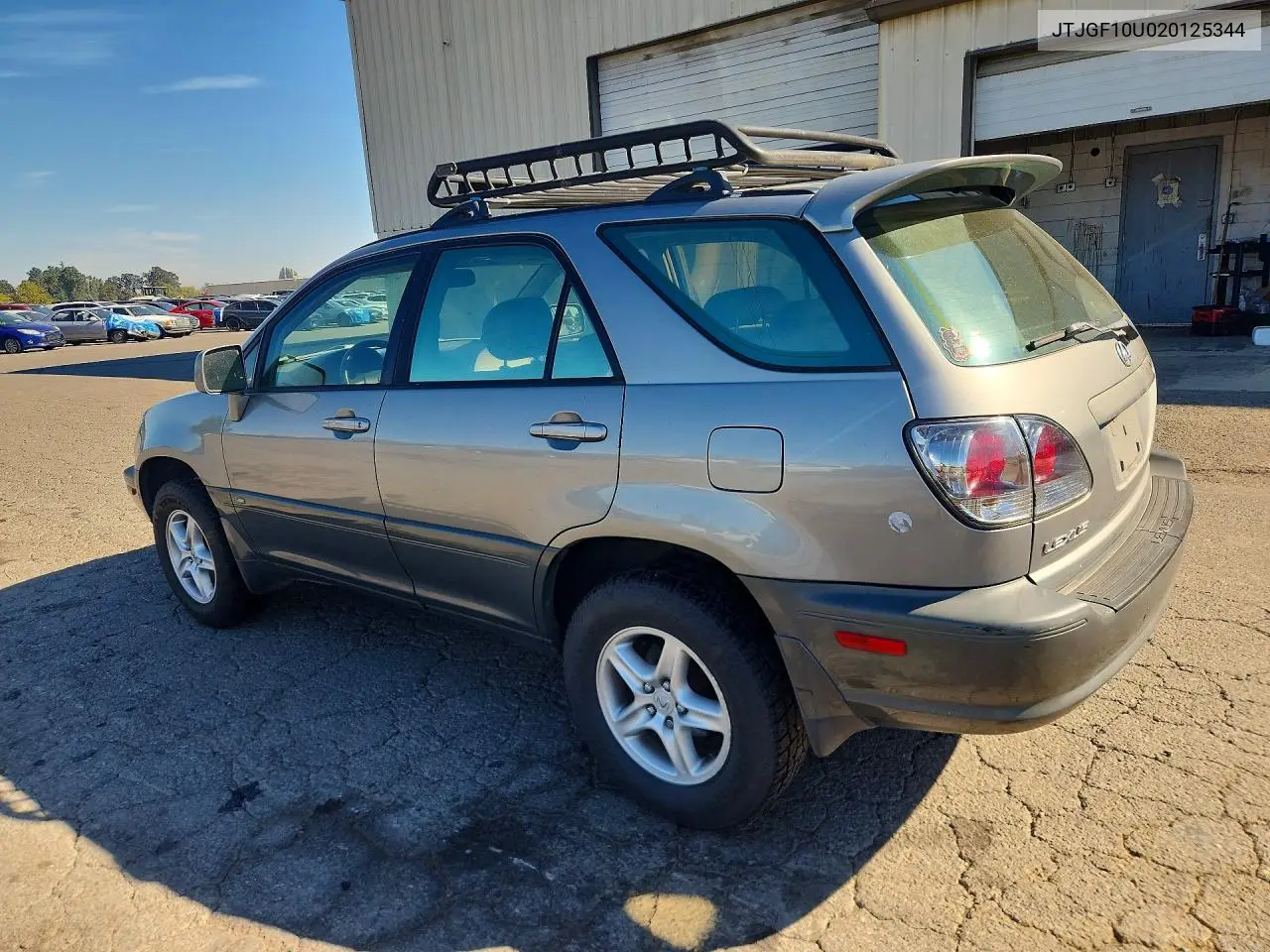 2002 LEXUS RX VIN JTJGF10U020125344 — фото 2