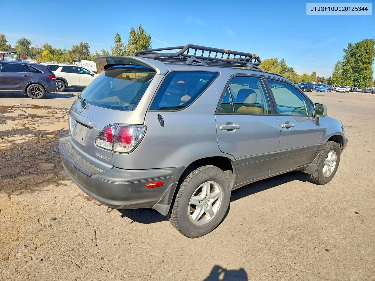 2002 LEXUS RX VIN JTJGF10U020125344 — фото 3