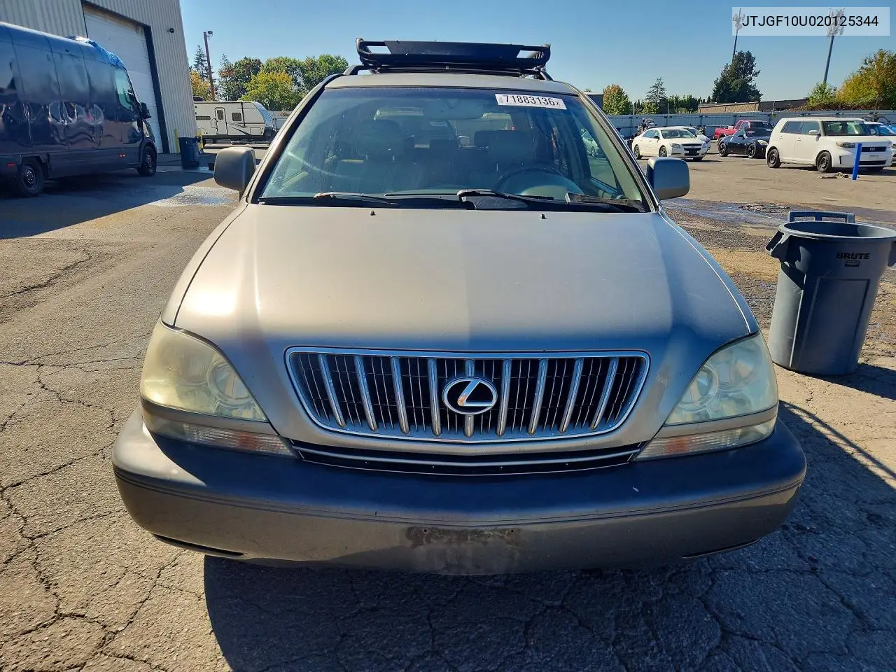 2002 LEXUS RX VIN JTJGF10U020125344 — фото 5