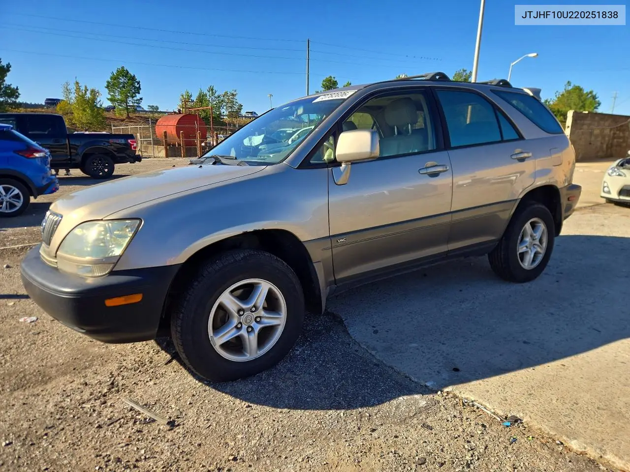 LEXUS RX 2002, VIN JTJHF10U220251838