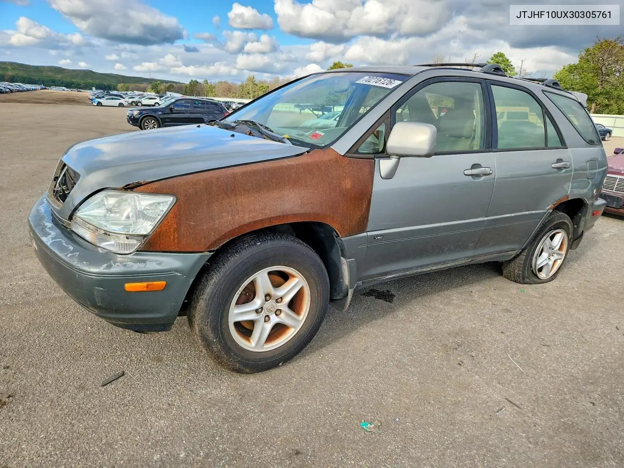 LEXUS RX 2003, VIN JTJHF10UX30305761