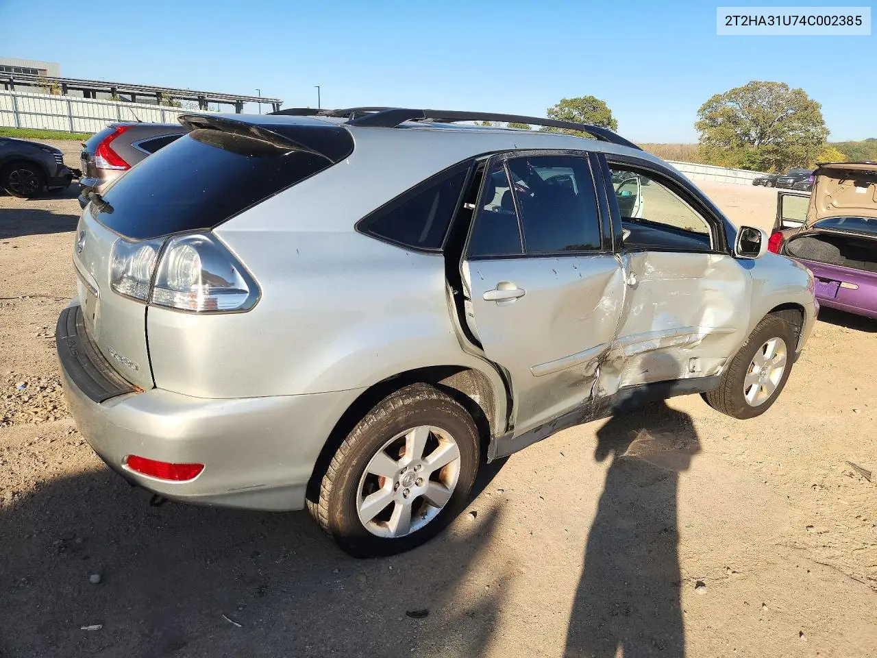 2004 LEXUS RX VIN 2T2HA31U74C002385 — фото 3